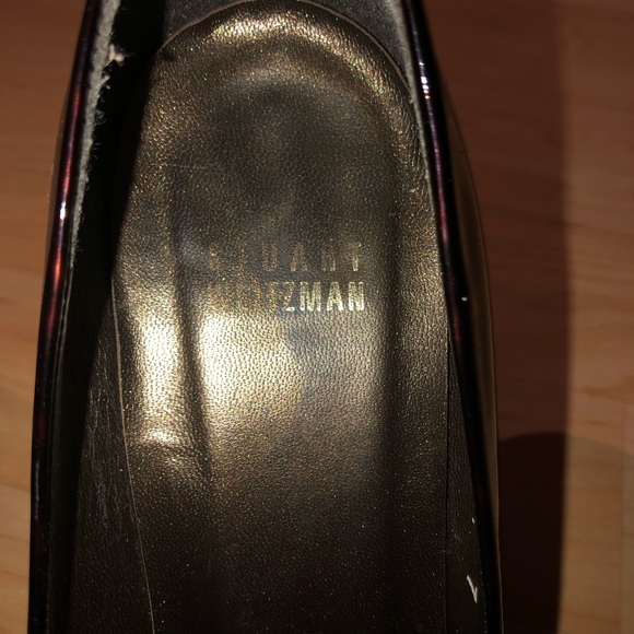 Stuart Weitzman Tortoise Open Toe patent leather 7 - Picture 8 of 12